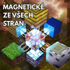 Minecraft magnetická stavebnice - 192 kusů + 6 figurky