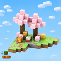Minecraft magnetická stavebnice - 128 kusů + 6 figurky
